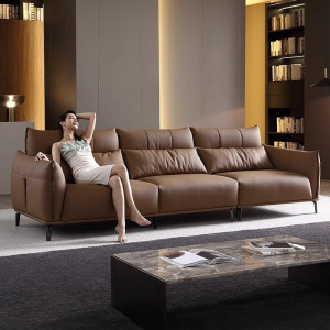 Sofa Bước bọc da bò Ý cao cấp Pula Demar (V79)