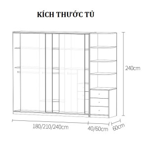 Kích thước tủ 