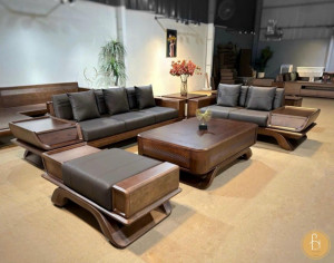 Bàn ghế Sofa gỗ Sồi