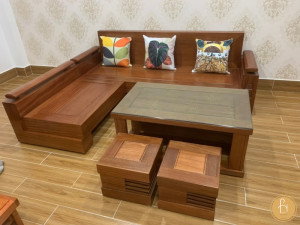 Bàn ghế Sofa gỗ Xoan Đào