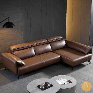 Sofa góc bọc da 