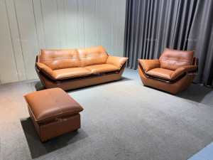 Sofa bọc da bò thật có đắt không?