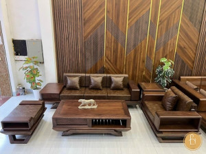 Bộ sofa gỗ Pula SG01