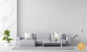 Tông màu bọc sofa xám được ưa chuộng