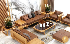 Kết hợp sofa với tông màu trung tính để tạo sự hài hoà