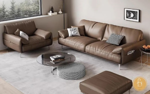 Chất liệu da cao cấp đến từ sofa da chống mèo cào Pula Pero (V88)