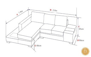 Lựa chọn kích thước sofa hợp lý dựa vào diện tích phòng khách