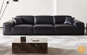 Hình ảnh cận cảnh của sofa da Bò Ý nhập khẩu cao cấp Pula Avenue (V83)