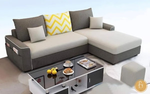 Sofa góc dễ dàng di chuyển đi chỗ khác bởi thiết kế module tách rời