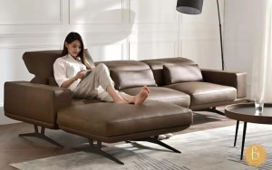 Chất liệu da cao cấp là điểm mạnh của sofa da Pula Lavano (L38)