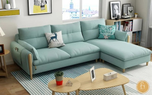 Mẫu sofa da góc hiện đại giúp tôn lên vẻ thanh lịch cho căn phòng của bạn