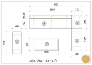 Cách đo kích thước sofa gỗ đơn giản nhất