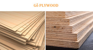 Tủ đảo bếp từ Gỗ PLYWOOD cứng cáp