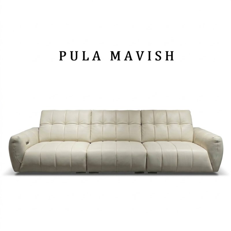 Sofa da Bò chỉnh điện Mavish (V99)