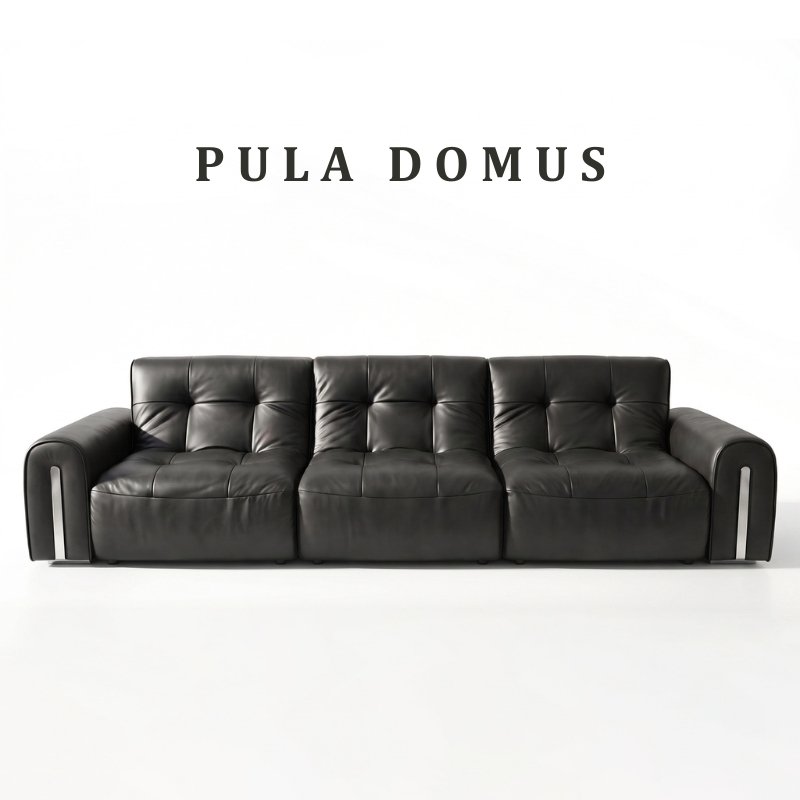 Sofa văng da bò Ý hiện đại Domus (V104)
