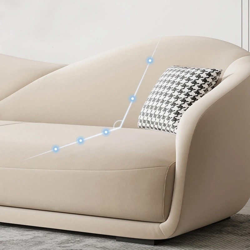 Sofa văng đệm vải nỉ mịn V60