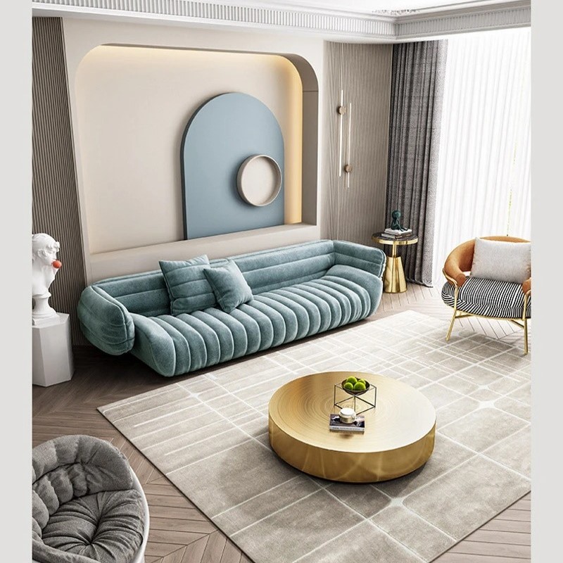 Ghế sofa văng quả bí đệm vải V41