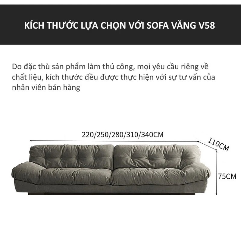 Ghế sofa văng hiện đại V58