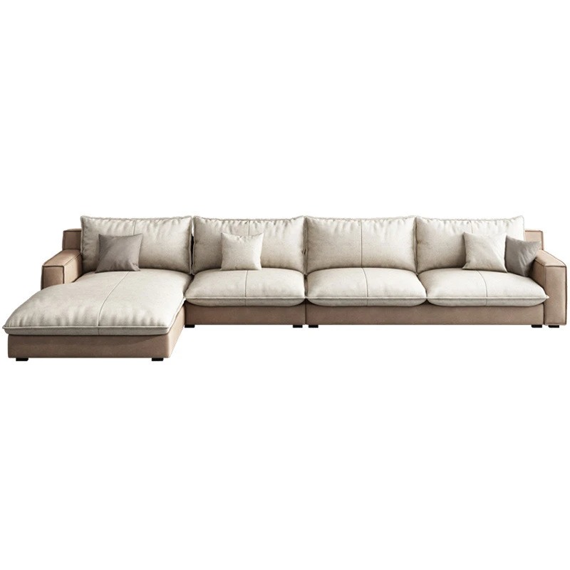 Sofa góc vải nỉ vân đá L29