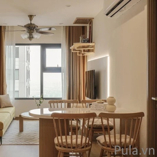 Bộ bàn ghế ăn Song Tiện 8 nan BGA22