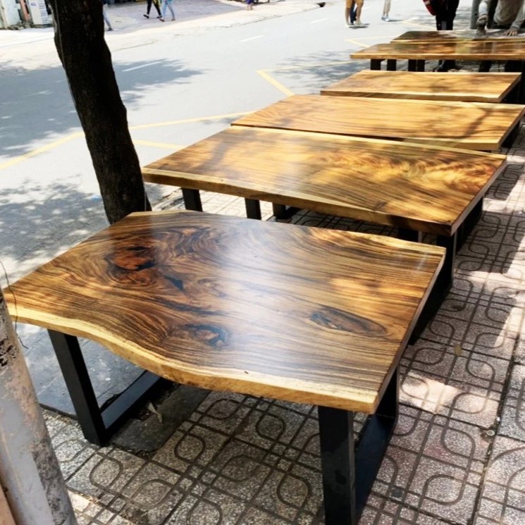 Bàn ăn gỗ me tây khổ 1m6