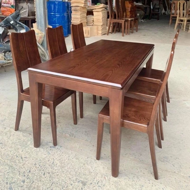 Bộ bàn ghế ăn 6 ghế Pula BGA21