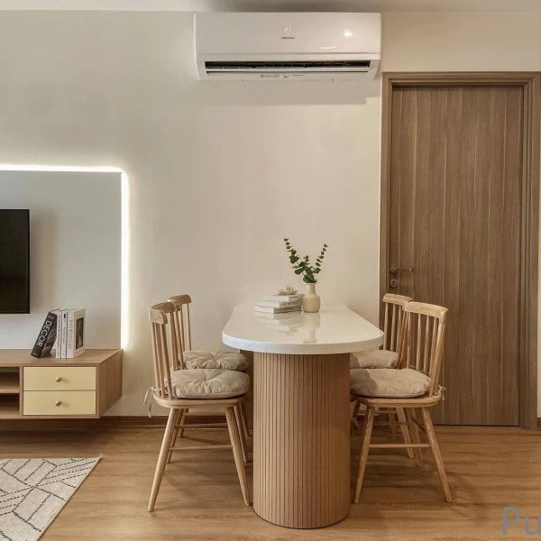 Bộ bàn ghế ăn Song Tiện 8 nan BGA22
