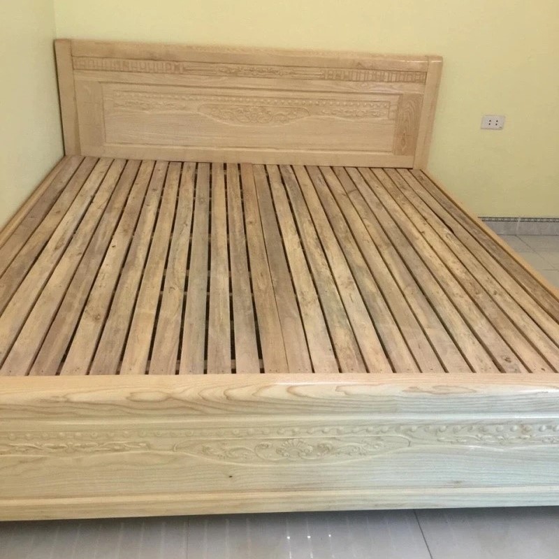 Giường ngủ giá rẻ gỗ thịt GN04