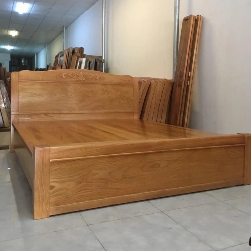 Giường ngủ cao cấp gỗ thịt GN05 độ bền trên 10 năm