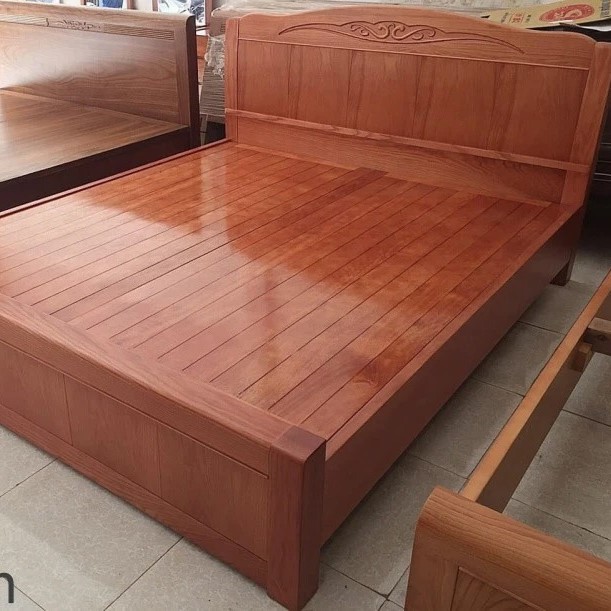 Giường ngủ cao cấp gỗ thịt GN05 độ bền trên 10 năm