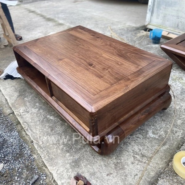 Bàn trà cao cấp gỗ Óc chó Pula