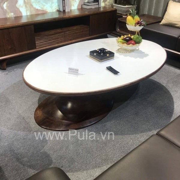 Bàn trà cao cấp gỗ Óc chó Pula