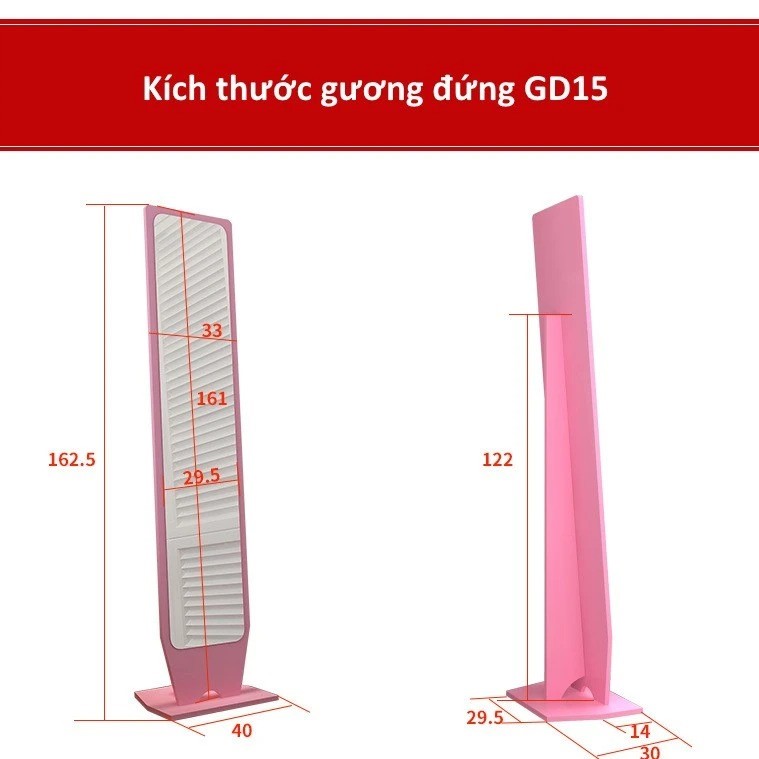 Gương đứng GD15