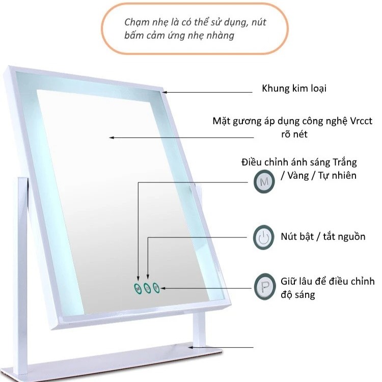 Gương trang điểm để bàn GDB05