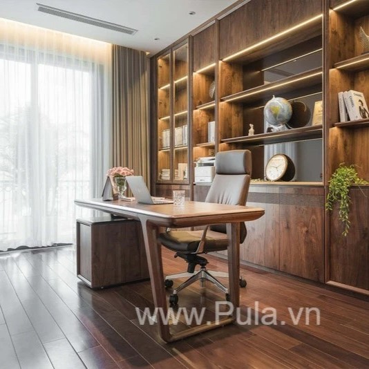 Bàn làm việc cao cấp gỗ Óc chó