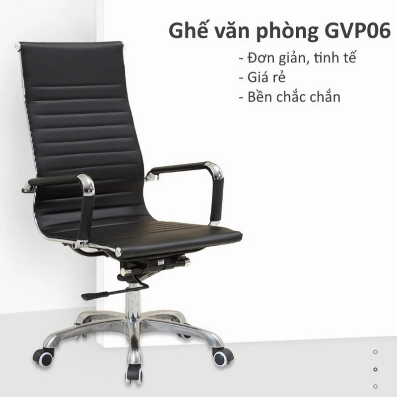 Ghế văn phòng đệm da GVP06