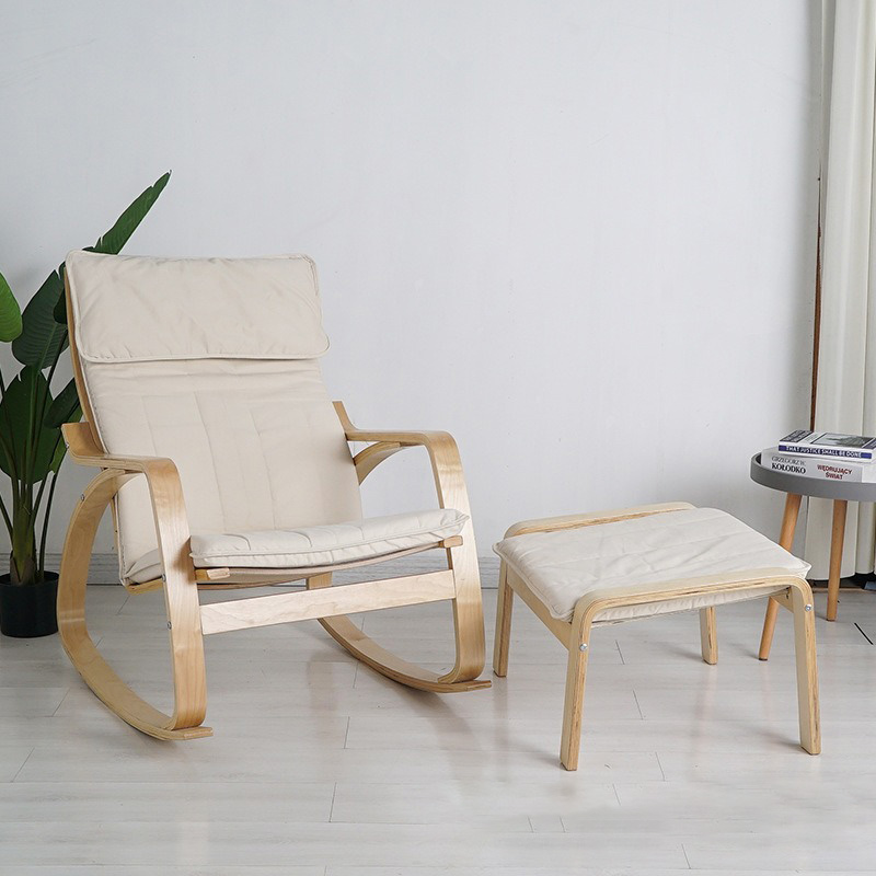 Ghế Poang Rocking Chair Kèm Đôn