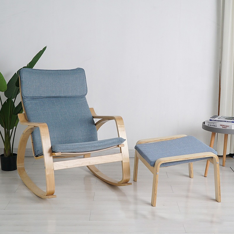 Ghế Poang Rocking Chair Kèm Đôn