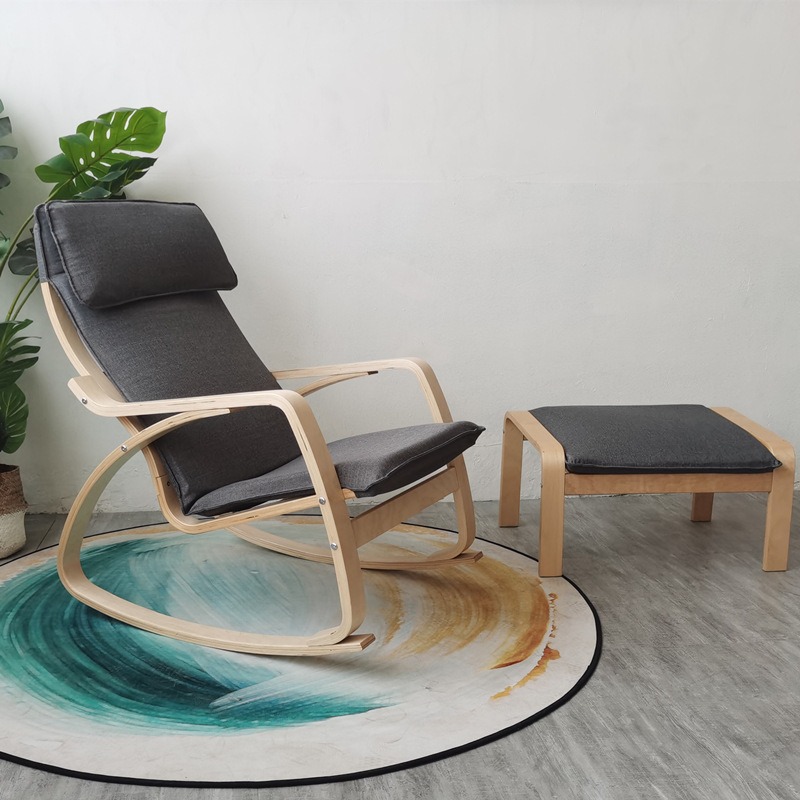 Ghế Poang Rocking Chair Kèm Đôn