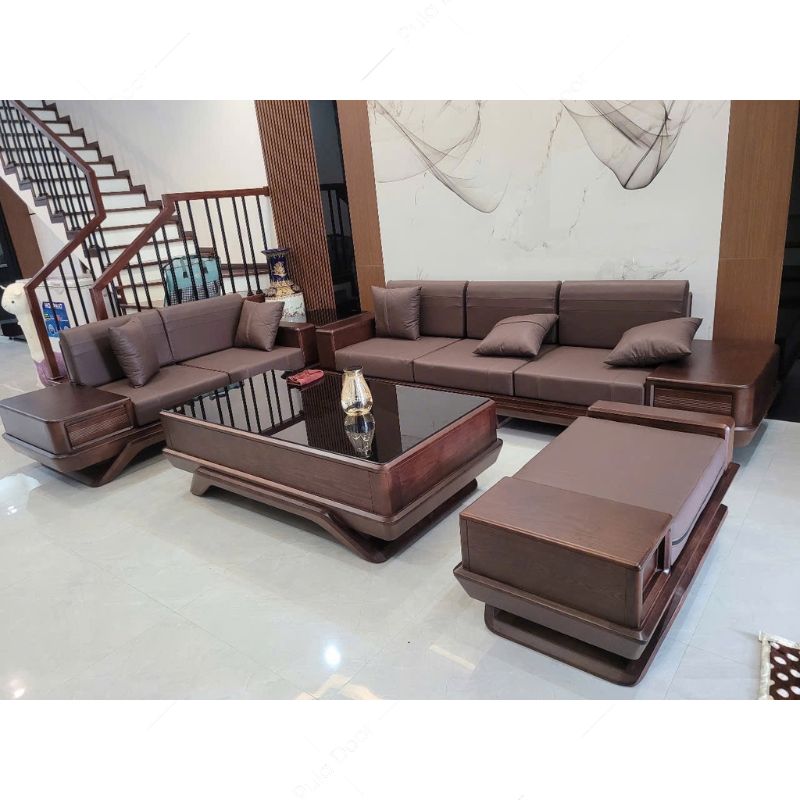 Bộ sofa gỗ Hương xám 5 món SG02