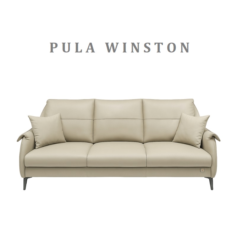Sofa da Bò Ý Mastrotto cao cấp Winston (V94)