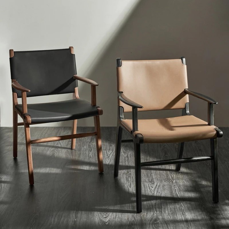 Ghế ăn gỗ bọc da cao cấp Fenwick