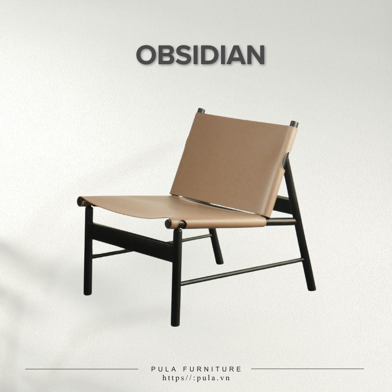 Ghế Armchair da cao cấp Obsidian