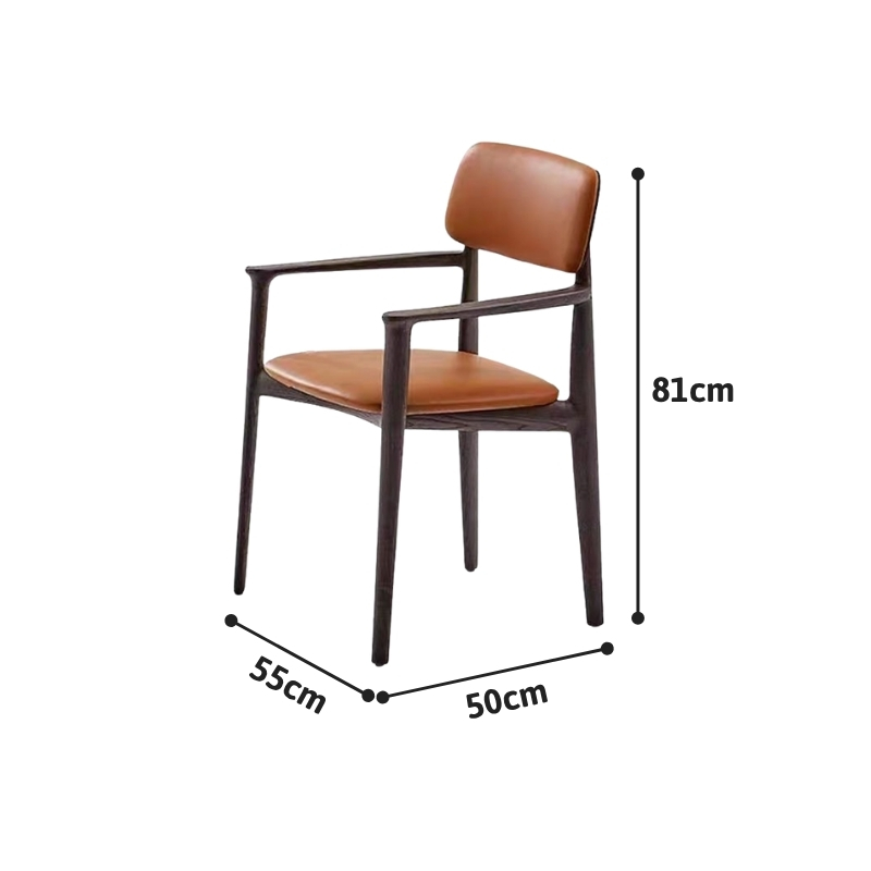 Ghế ăn gỗ cao cấp Curve có tay