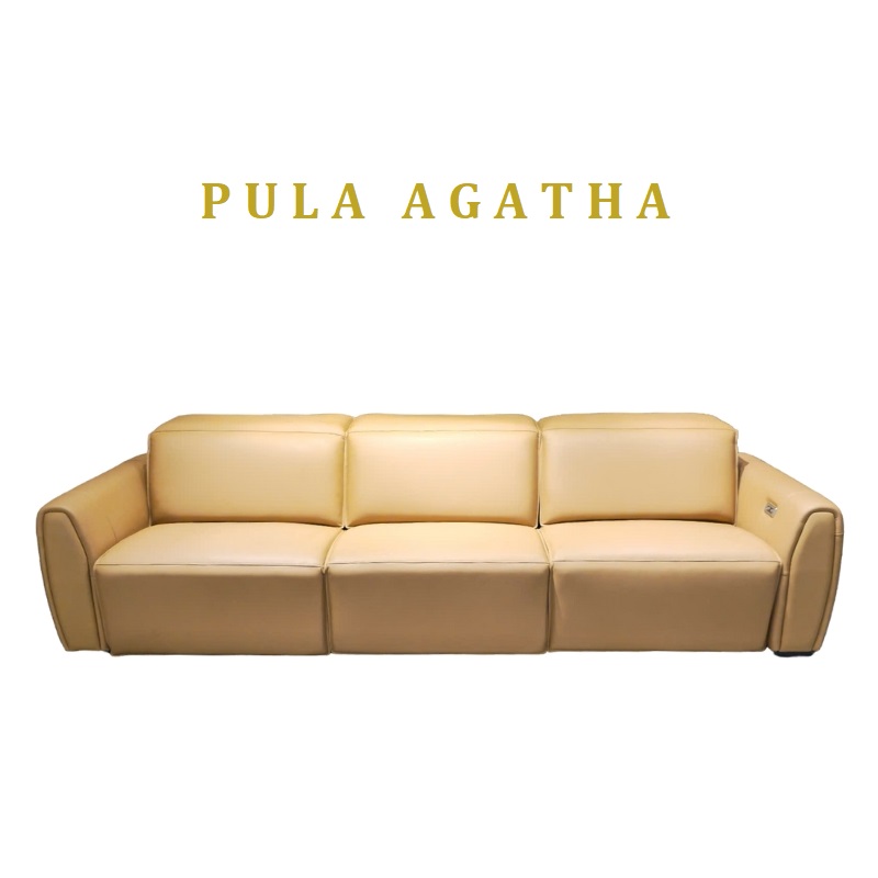 Sofa da bò Ý chỉnh điện Agatha (V95)