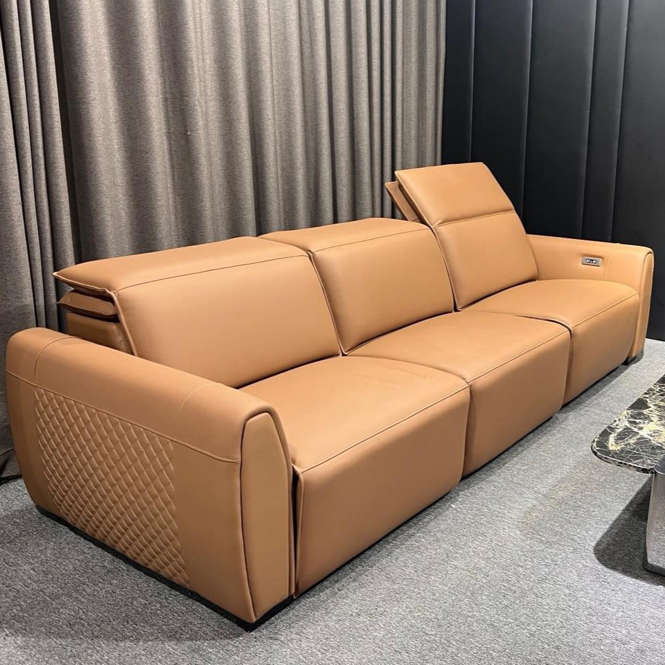 Sofa da bò Ý chỉnh điện Agatha (V95)