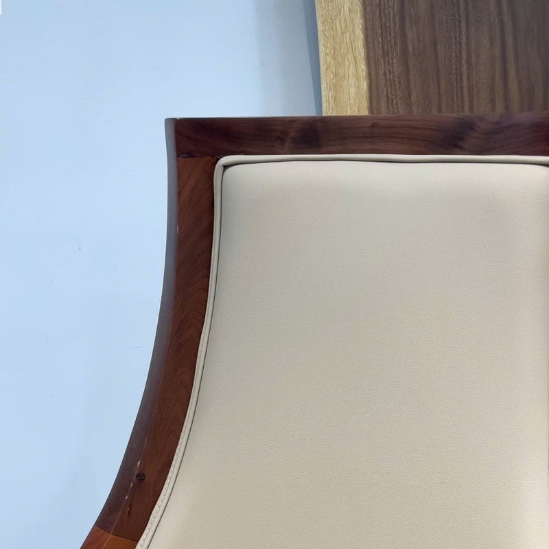 Ghế ăn gỗ óc chó tân cổ điển N08