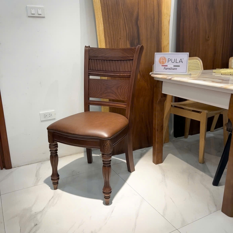 Ghế ăn gỗ tân cổ điển N09