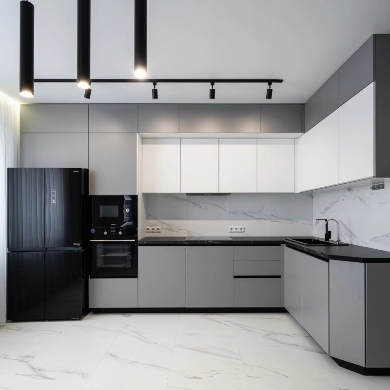 Tủ bếp Melamine chữ L PKC35