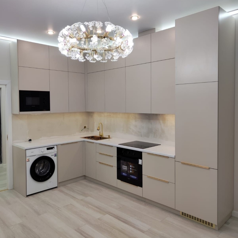 Tủ bếp Laminate chữ L PKC48